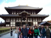 Last year's Worldschool Travel Tour Japan group in front of Todaiji Temple in Nara