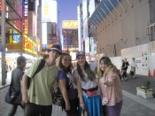 The Worldschool Travel Tour: Japan in Summer 2010 group at Akihabara, "Electric Town" in Tokyo, Japan.